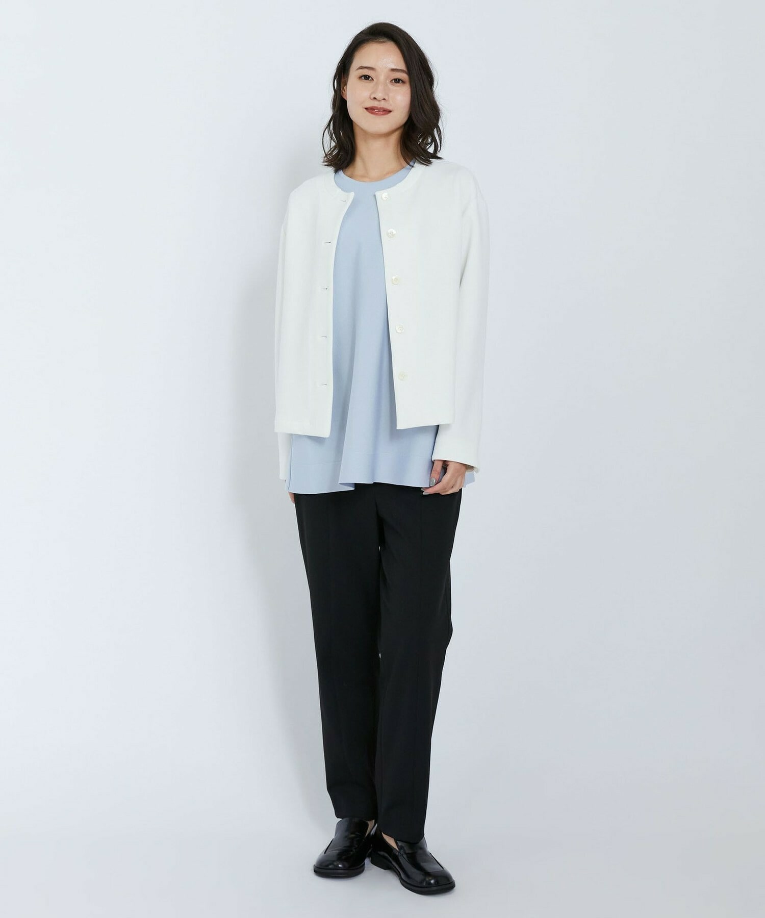 【L'EQUIPE】アセテートナイロンニットプルオーバー 詳細画像 ブラック 12