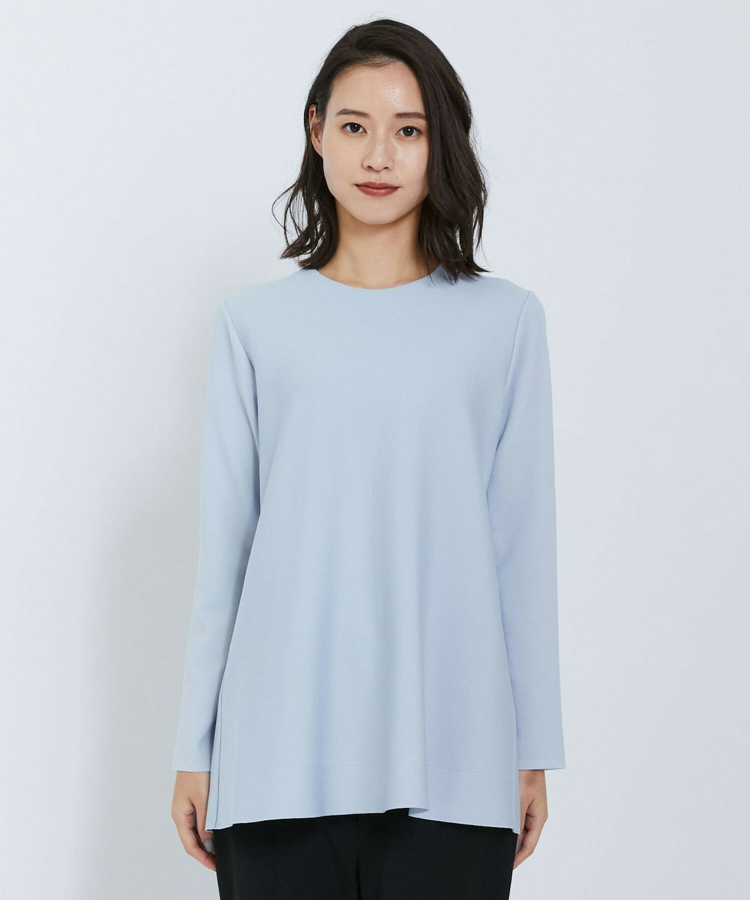 【L'EQUIPE】アセテートナイロンニットプルオーバー 詳細画像 ブラック 15