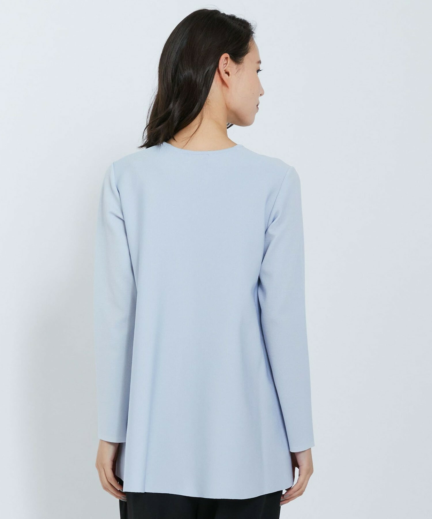 【L'EQUIPE】アセテートナイロンニットプルオーバー 詳細画像 ブラック 17