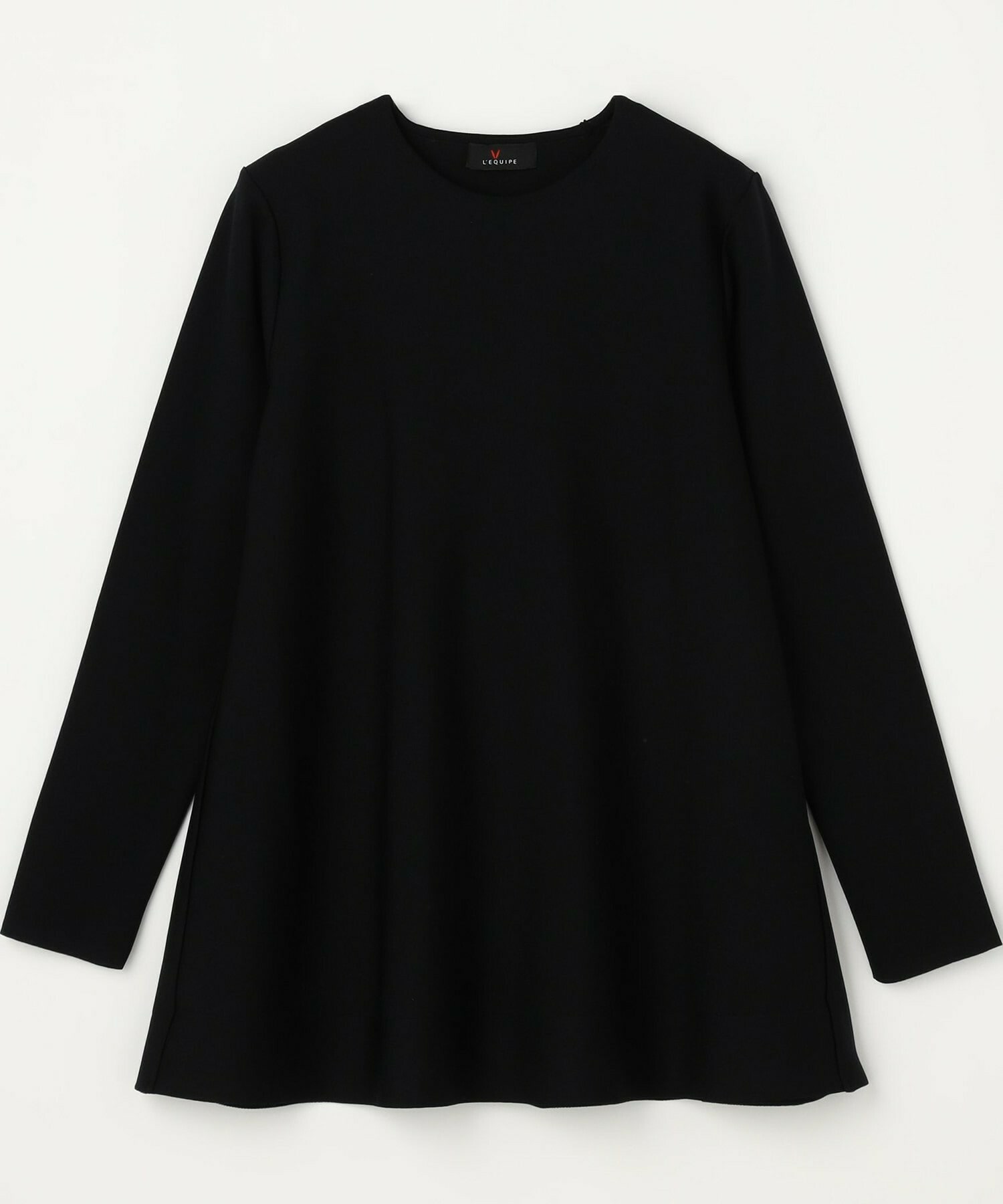 【L'EQUIPE】アセテートナイロンニットプルオーバー 詳細画像 ブラック 6