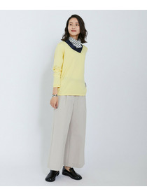 【L'EQUIPE】ピーチスキンコットンニットプルオーバー 詳細画像 ライトグレー 9