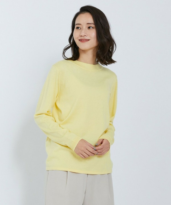 【L'EQUIPE】ピーチスキンコットンニットプルオーバー