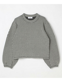 【L'EQUIPE】綿アセテートジャガードニットプルオーバー 詳細画像 ブルー系その他 15