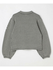 【L'EQUIPE】綿アセテートジャガードニットプルオーバー 詳細画像 ブルー系その他 16