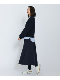 【L'EQUIPE】綿アセテートジャガードニットプルオーバー 詳細画像 ブルー系その他 4