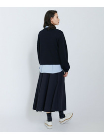 【L'EQUIPE】綿アセテートジャガードニットプルオーバー 詳細画像 ブルー系その他 5