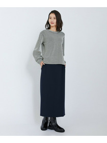 【L'EQUIPE】綿アセテートジャガードニットプルオーバー 詳細画像 ブルー系その他 8