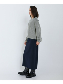 【L'EQUIPE】綿アセテートジャガードニットプルオーバー 詳細画像 ブルー系その他 9