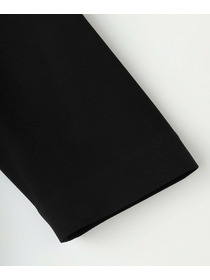 【L'EQUIPE】バックサテンワンピース＜現行素材＞ 詳細画像 ブラック 4