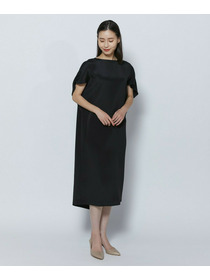 【COUTURIER】シルク二重織ワンピース 詳細画像 ブラック 4