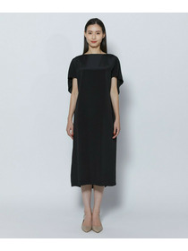 【COUTURIER】シルク二重織ワンピース 詳細画像 ブラック 8