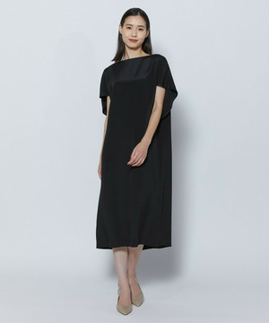 【COUTURIER】シルク二重織ワンピース 詳細画像 ブラック 1