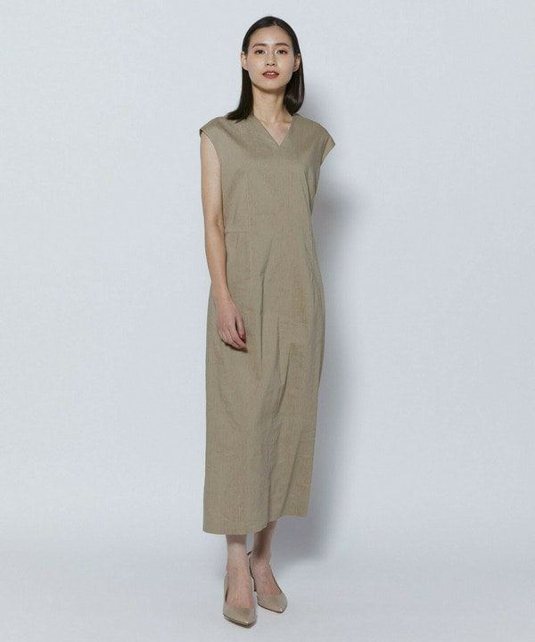 【COUTURIER】ファインリネンクロスワンピース