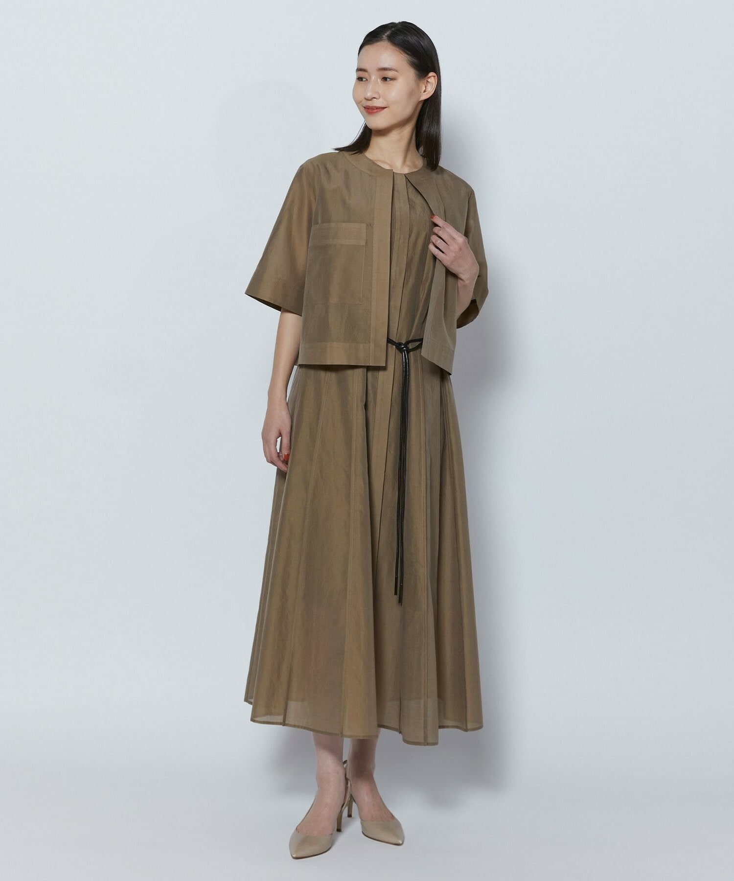 【COUTURIER】C/SEオーガンジーワンピース 詳細画像 ネイビー 10