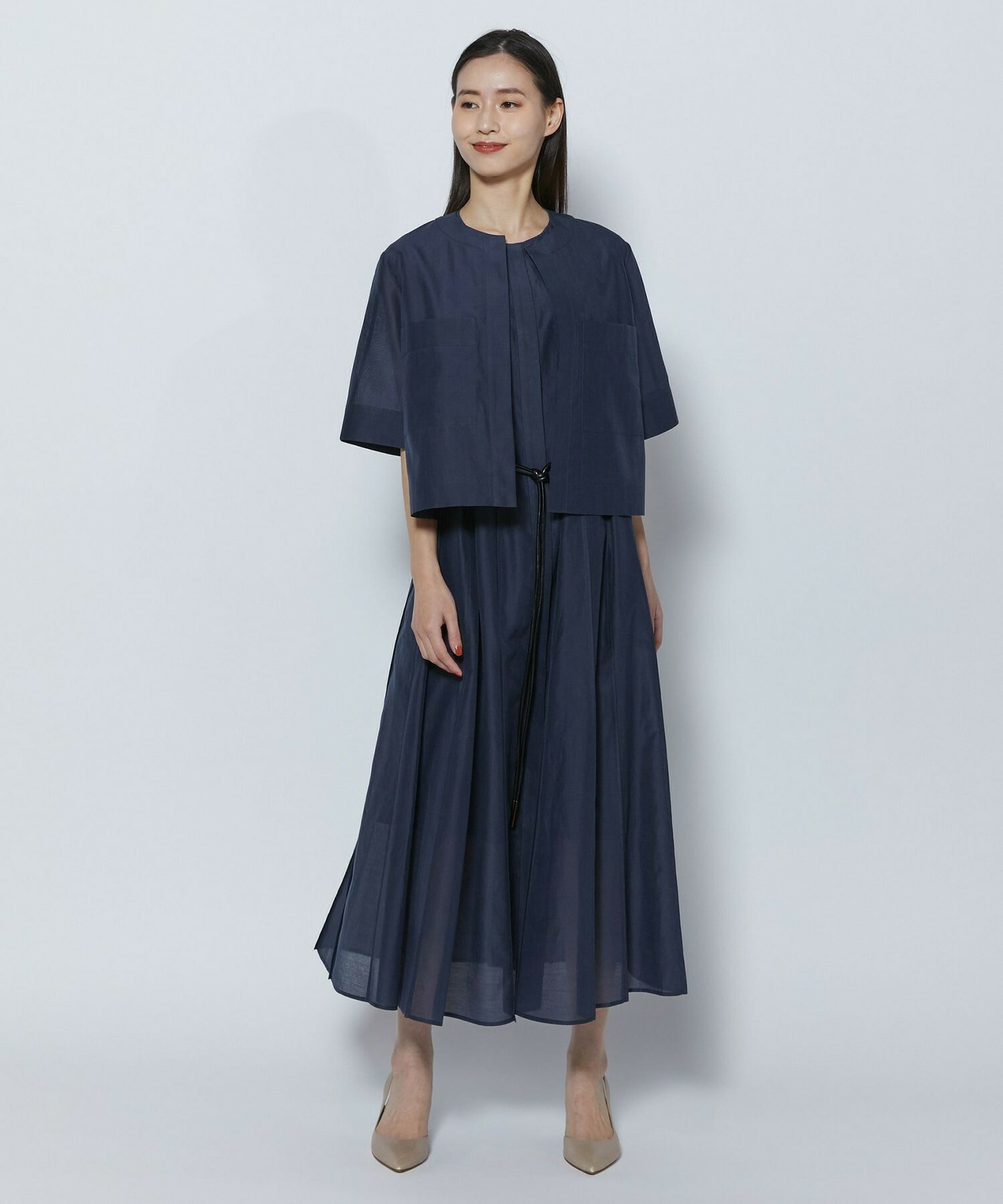 【COUTURIER】C/SEオーガンジーワンピース 詳細画像 ネイビー 5