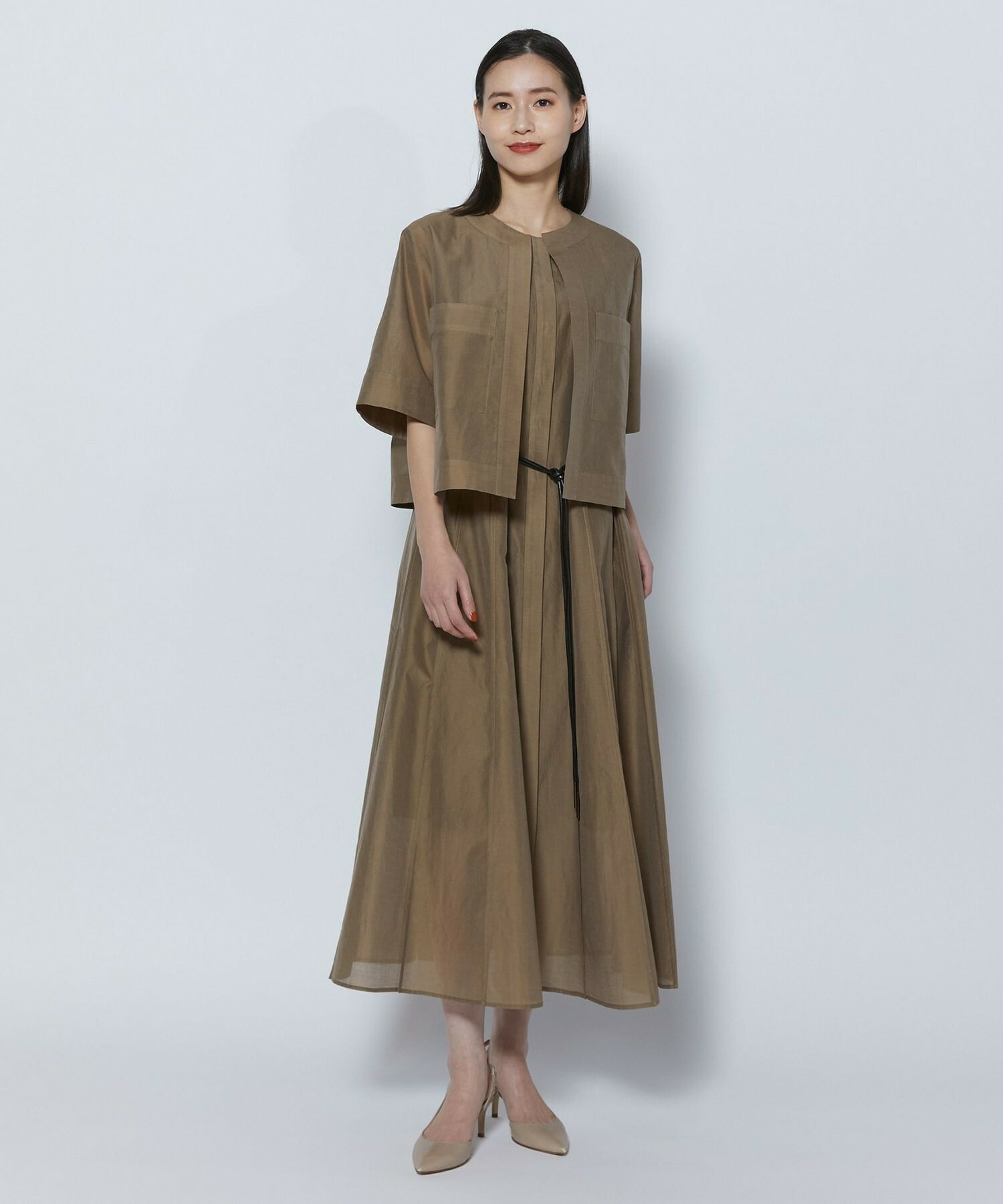 【COUTURIER】C/SEオーガンジーワンピース 詳細画像 ネイビー 9