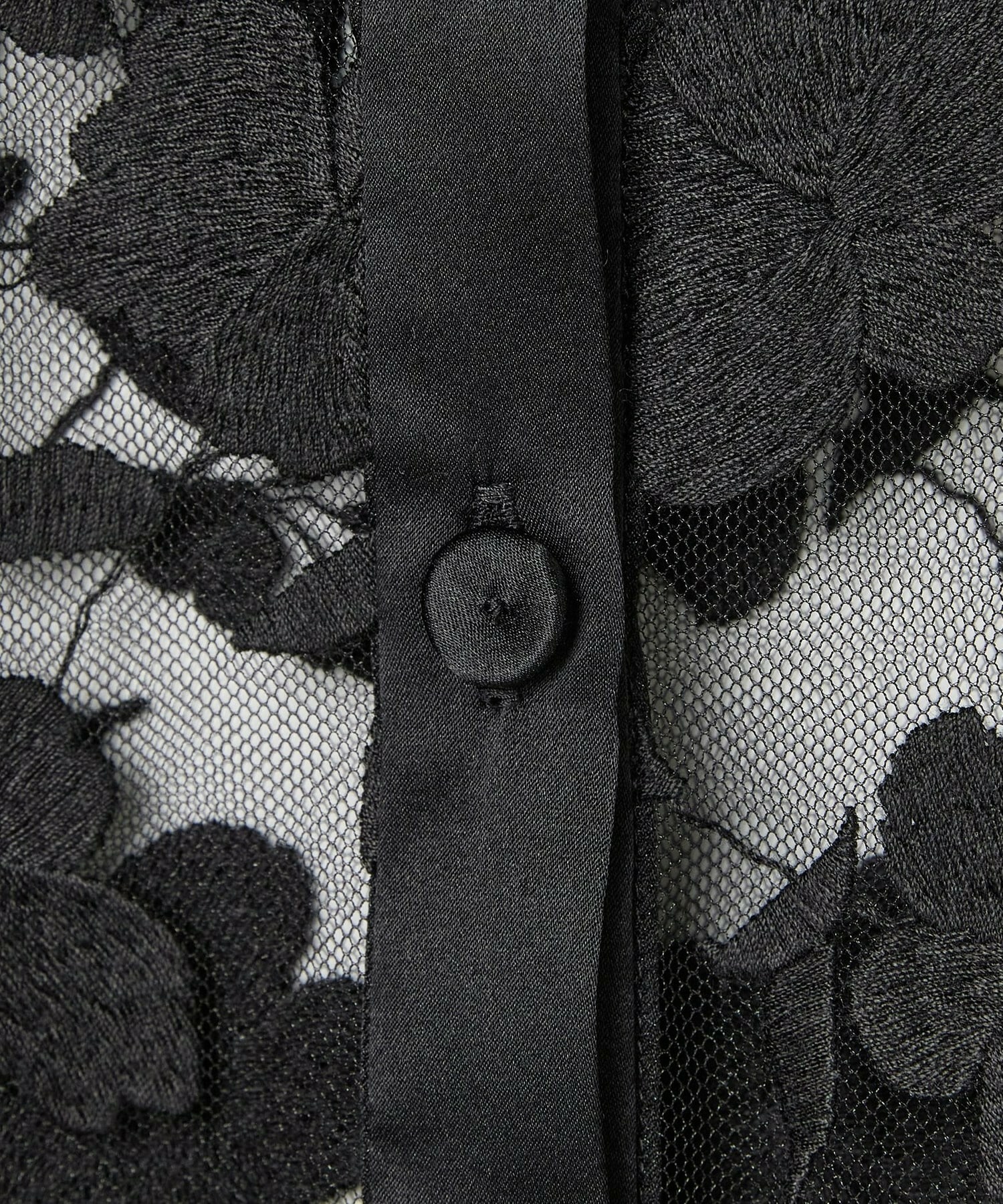 【COUTURIER】フラワーエンブロイダリーチュールブブラウス 詳細画像 ブラック 11