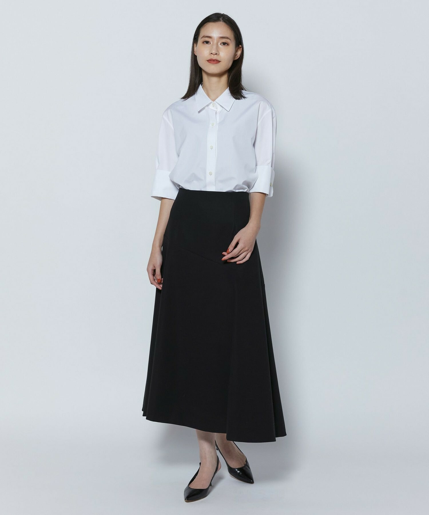 【COUTURIER】100/2シルケットコットンシャツ 詳細画像 ホワイト 1