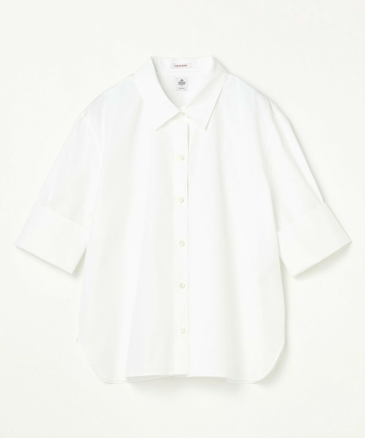 【COUTURIER】100/2シルケットコットンシャツ 詳細画像 ホワイト 10