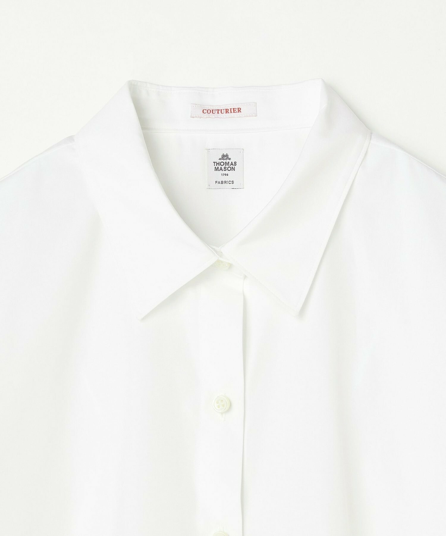 【COUTURIER】100/2シルケットコットンシャツ 詳細画像 ホワイト 12