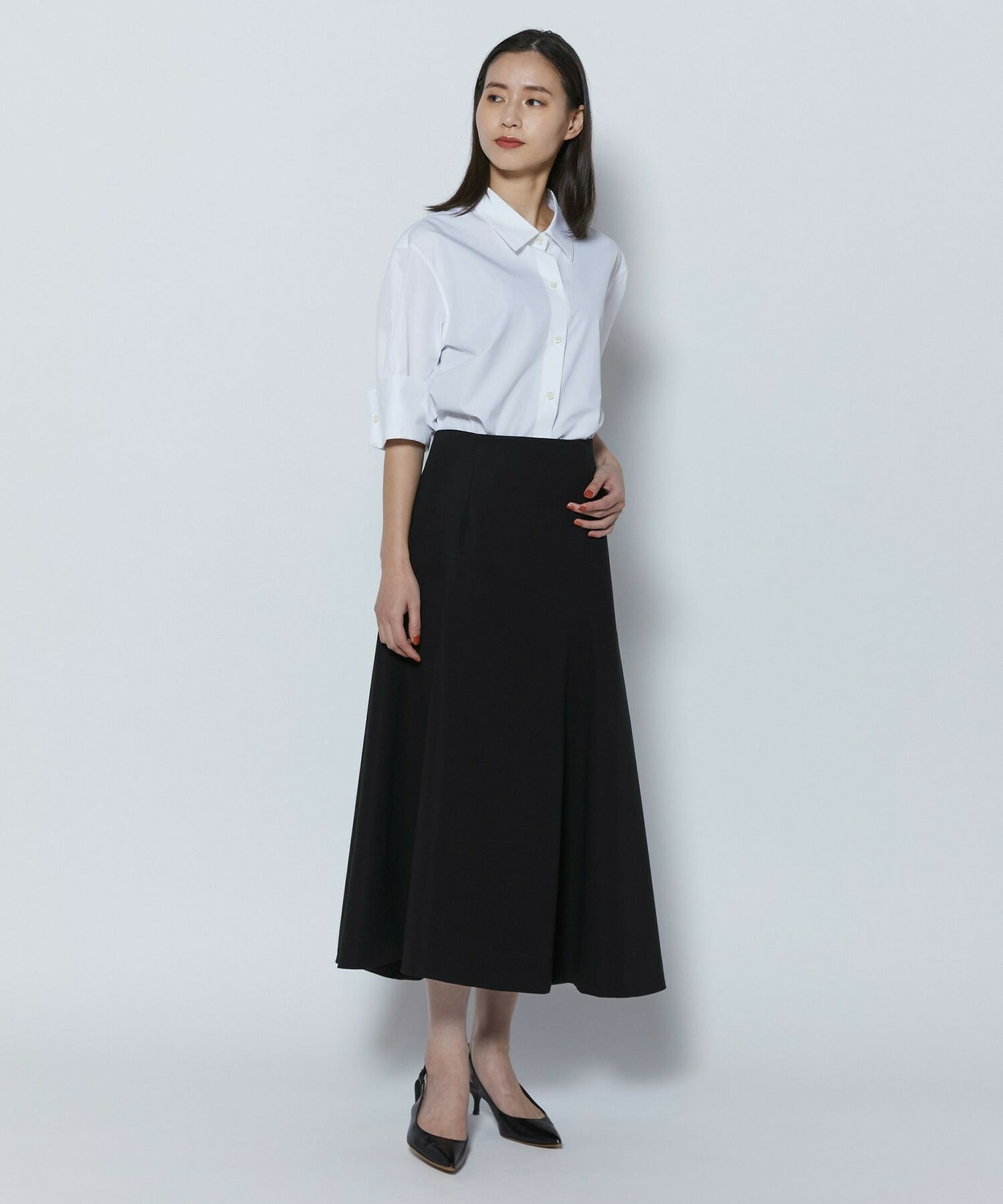 【COUTURIER】100/2シルケットコットンシャツ 詳細画像 ホワイト 2