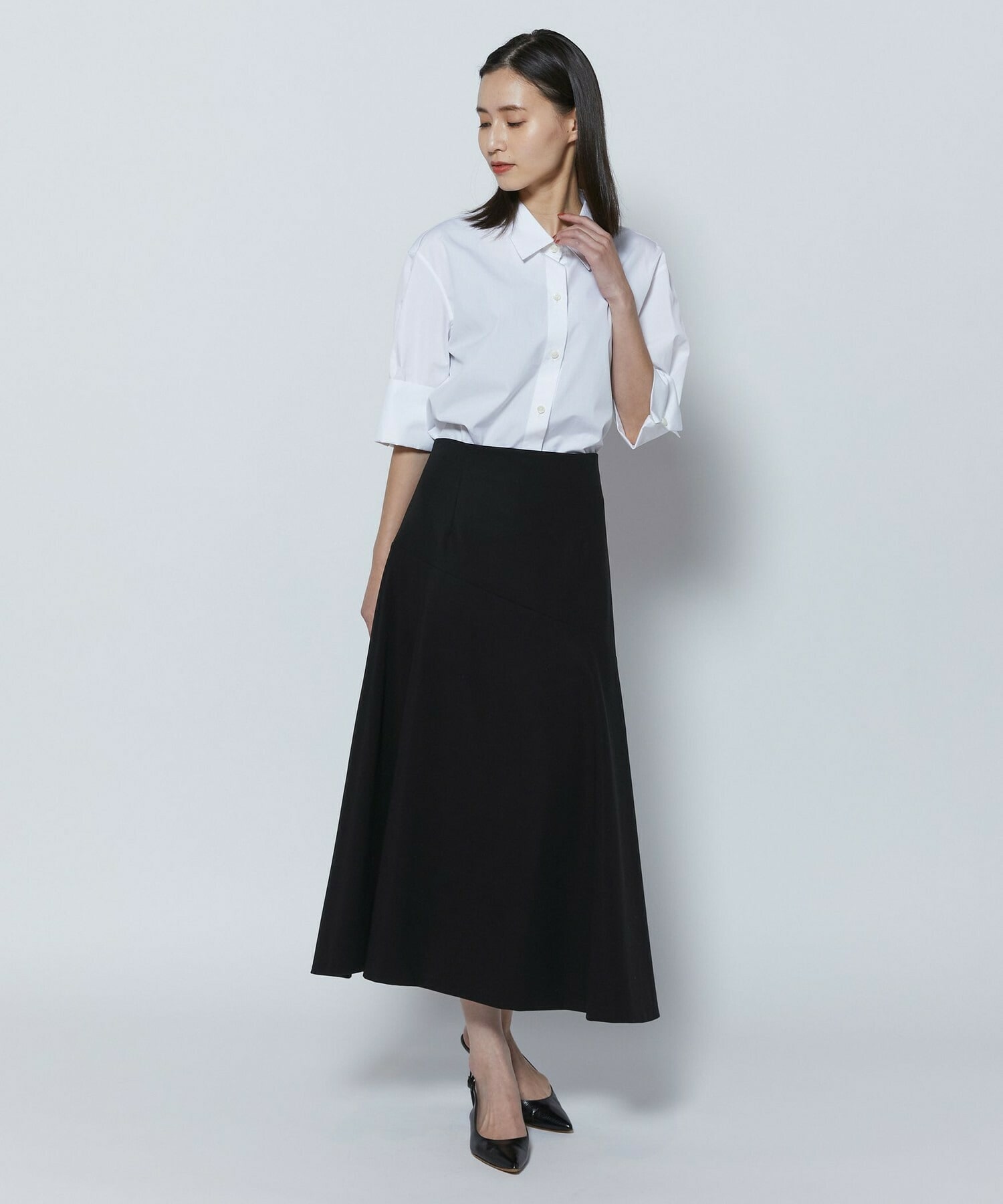 【COUTURIER】100/2シルケットコットンシャツ 詳細画像 ホワイト 4