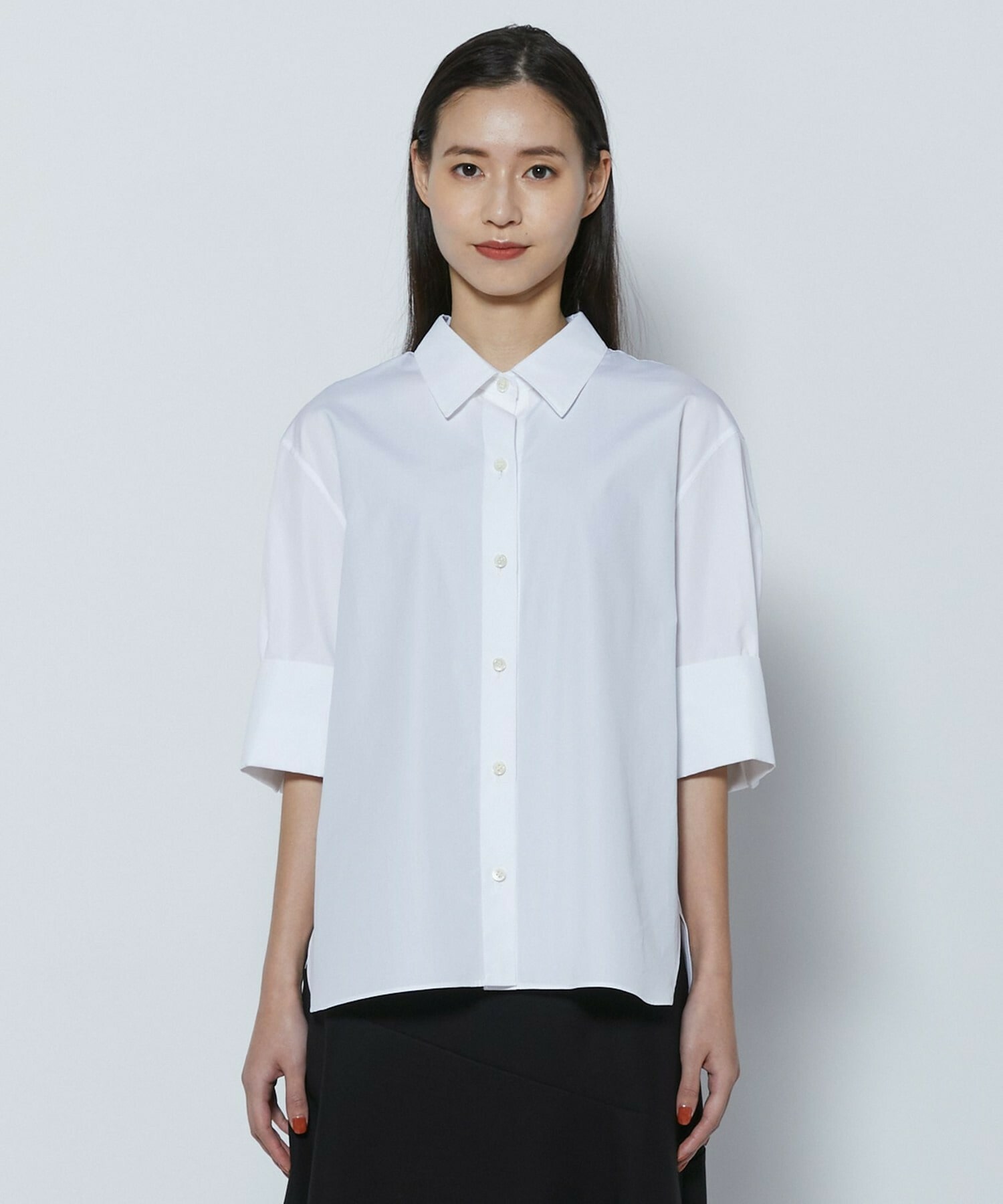 【COUTURIER】100/2シルケットコットンシャツ 詳細画像 ホワイト 7