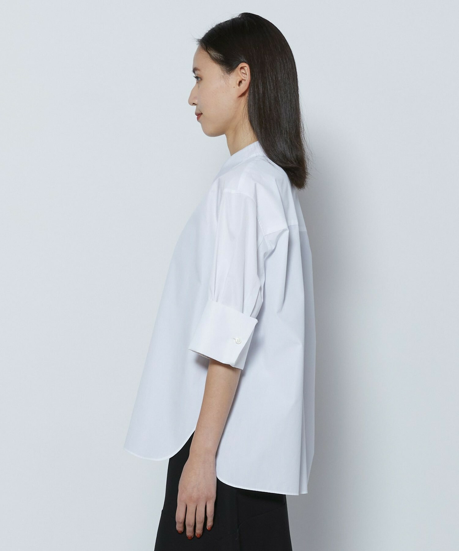 【COUTURIER】100/2シルケットコットンシャツ 詳細画像 ホワイト 8