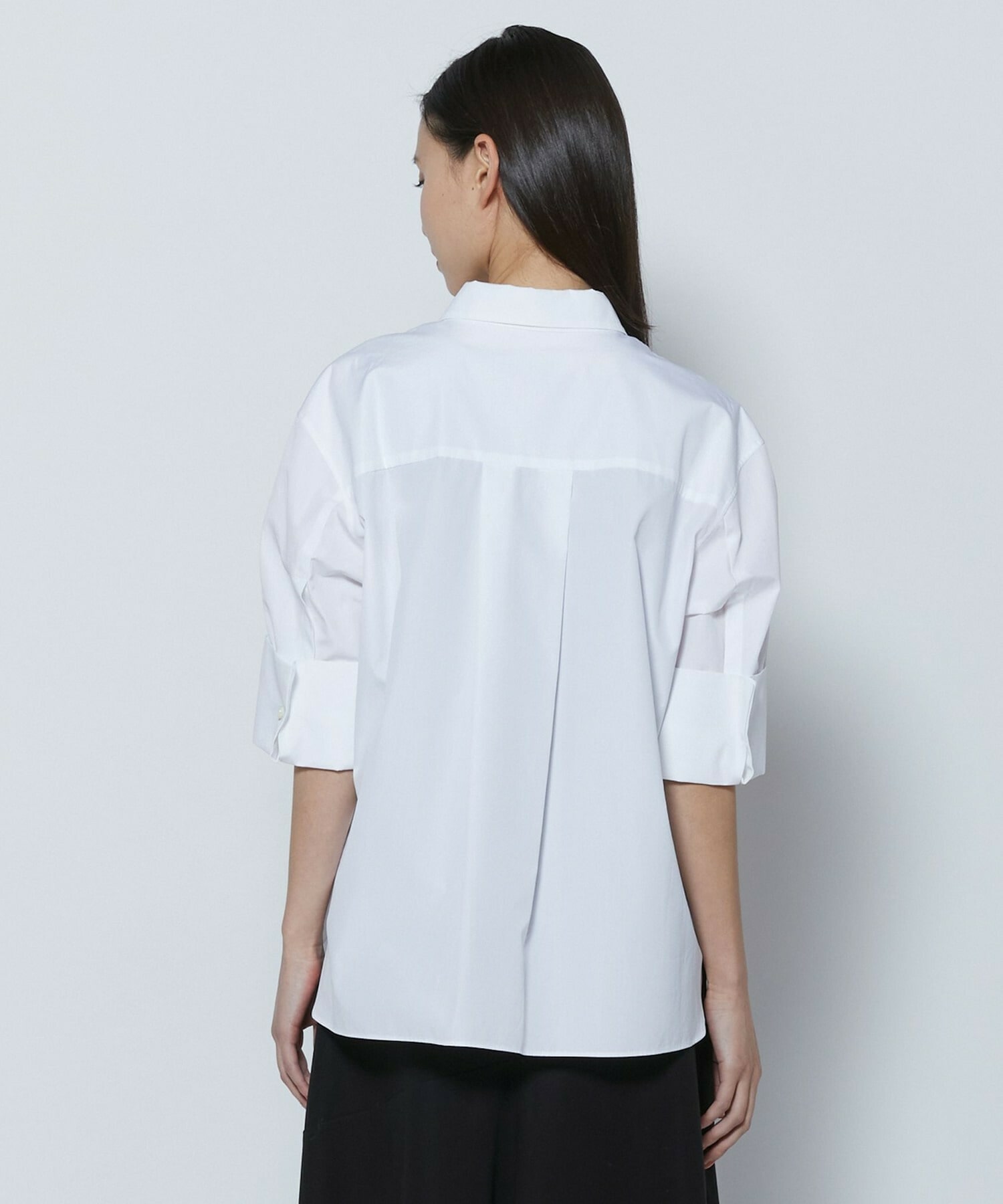 【COUTURIER】100/2シルケットコットンシャツ 詳細画像 ホワイト 9