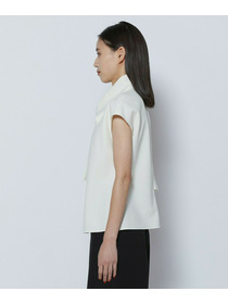 【COUTURIER】60/2Vダブルクロスブラウス 詳細画像 ブラック 14