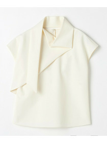 【COUTURIER】60/2Vダブルクロスブラウス 詳細画像 ブラック 16