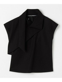 【COUTURIER】60/2Vダブルクロスブラウス 詳細画像 ブラック 4