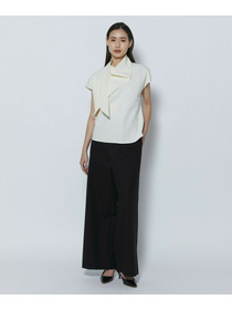 【COUTURIER】60/2Vダブルクロスブラウス 詳細画像 ブラック 5