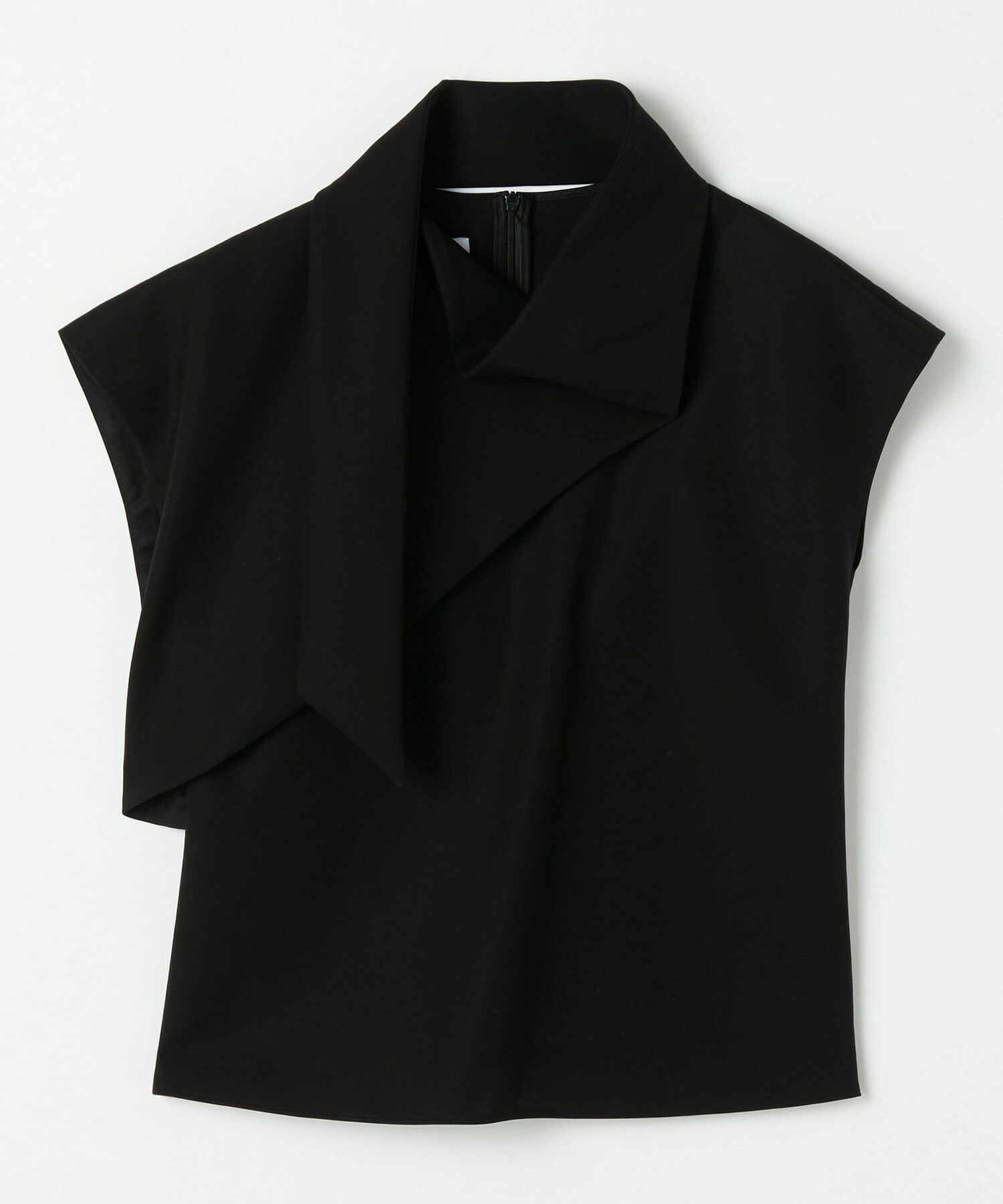 【COUTURIER】60/2Vダブルクロスブラウス 詳細画像 ブラック 4