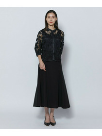 【COUTURIER】シルクストレッチブラウス 詳細画像 ブラック 6