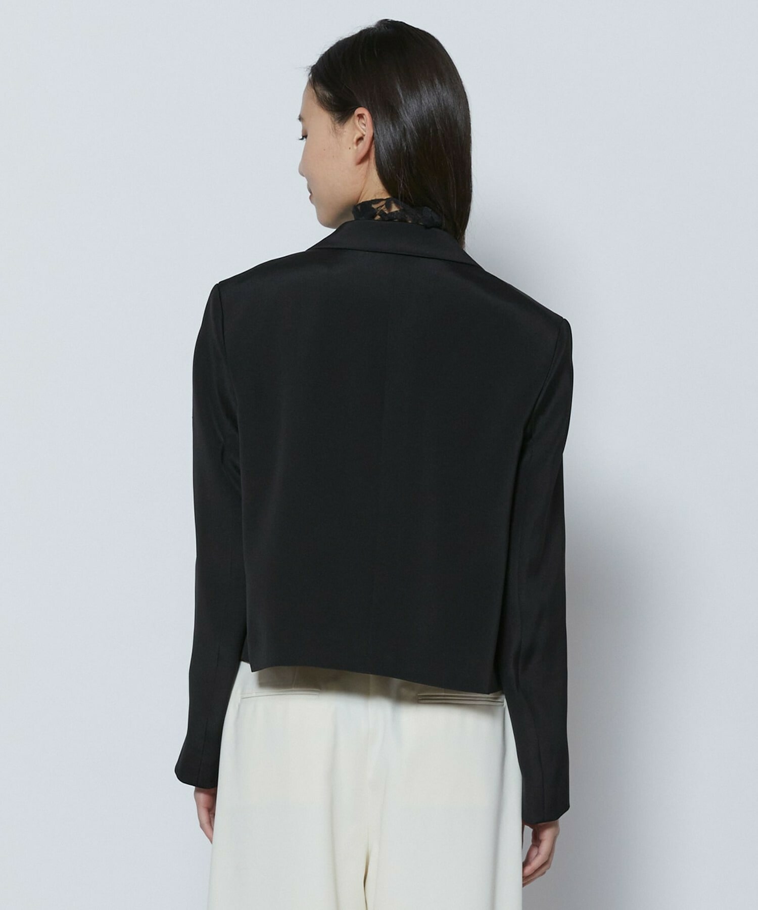 【COUTURIER】シルク二重織ジャケット 詳細画像 ブラック 10