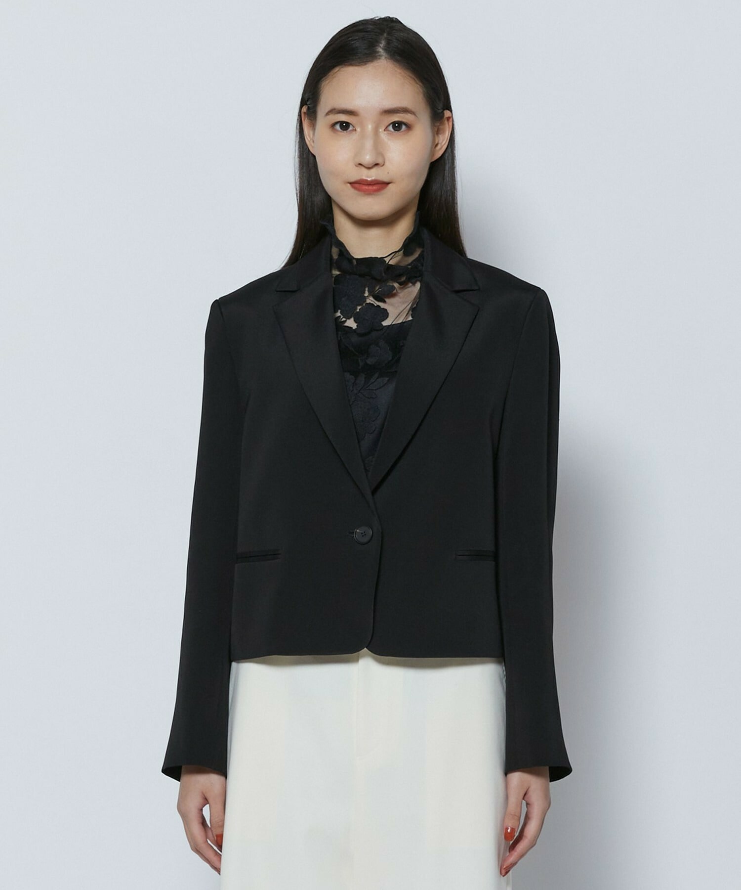 【COUTURIER】シルク二重織ジャケット 詳細画像 ブラック 8