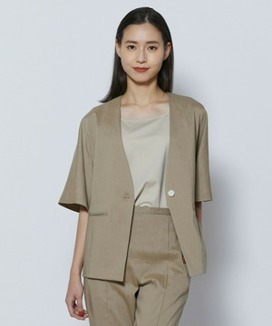 【COUTURIER】ファインリネンクロスジャケット 詳細画像 モカ 1