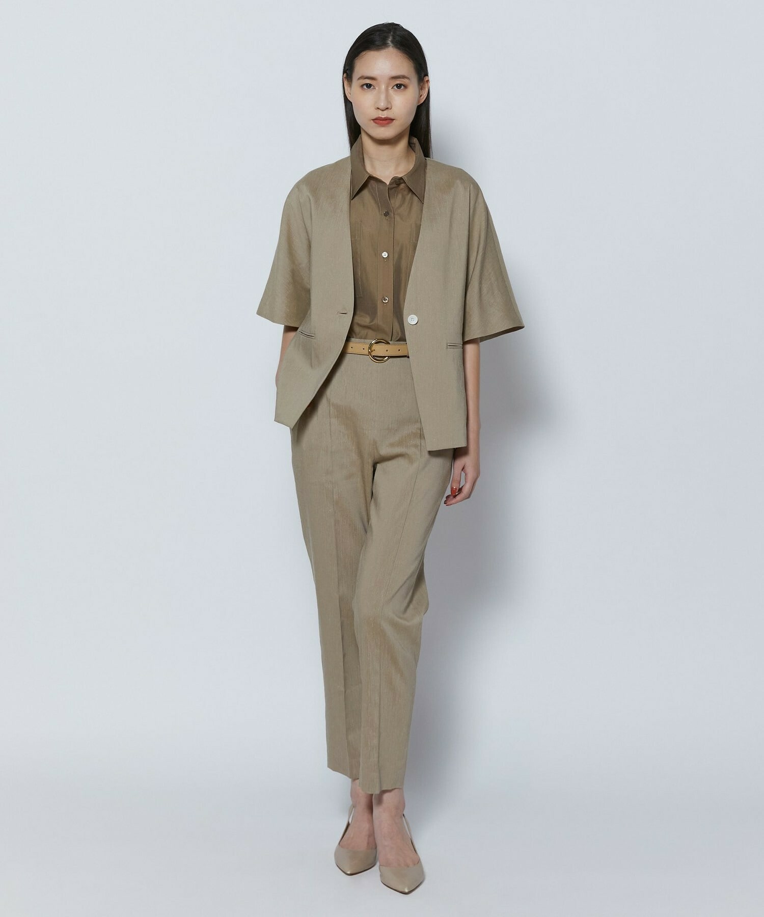 【COUTURIER】ファインリネンクロスジャケット 詳細画像 モカ 6