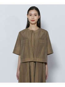 【COUTURIER】C/SEオーガンジーノーカラージャケット 詳細画像 ネイビー 14