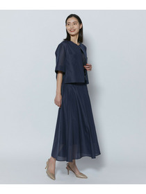 【COUTURIER】C/SEオーガンジーノーカラージャケット 詳細画像 ネイビー 8