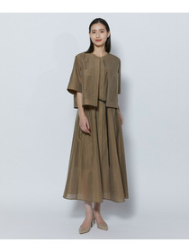 【COUTURIER】C/SEオーガンジーノーカラージャケット 詳細画像 ネイビー 9