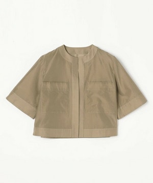 【COUTURIER】C/SEオーガンジーノーカラージャケット 詳細画像 モカ 2
