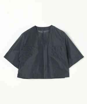【COUTURIER】C/SEオーガンジーノーカラージャケット 詳細画像 ネイビー 2
