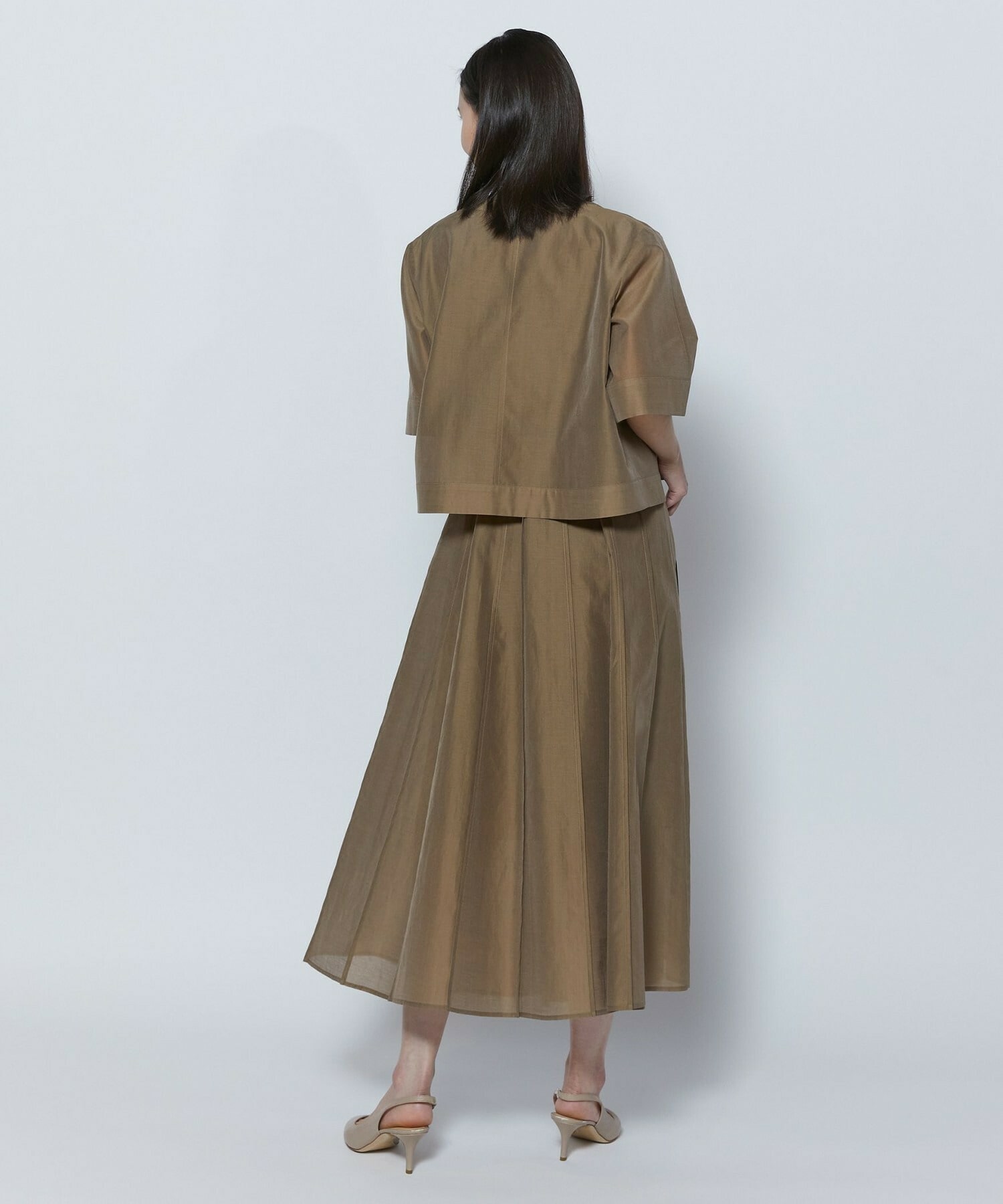 【COUTURIER】C/SEオーガンジーノーカラージャケット 詳細画像 ネイビー 13