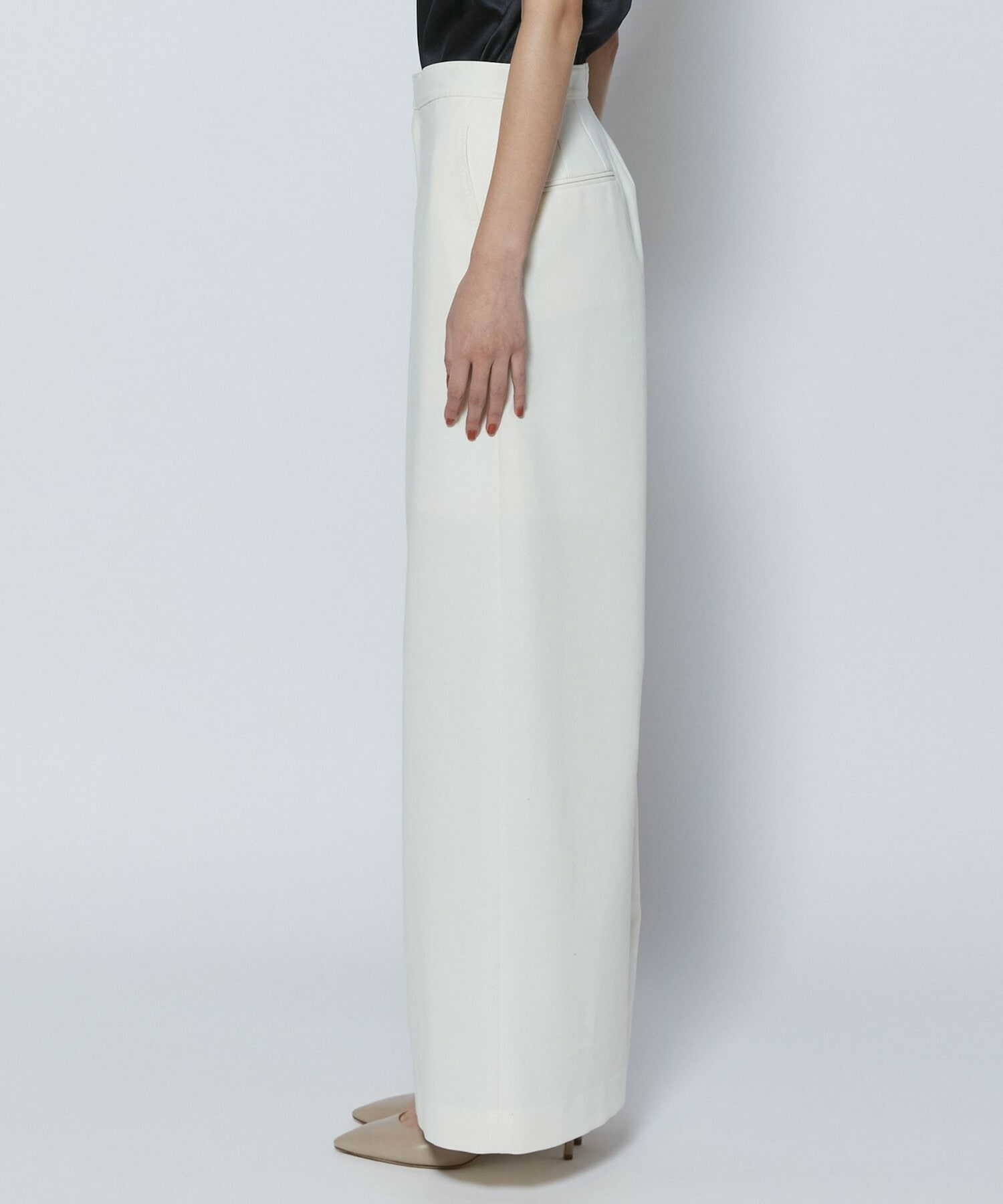 【COUTURIER】60/2Vダブルクロスパンツ 詳細画像 ブラック 20