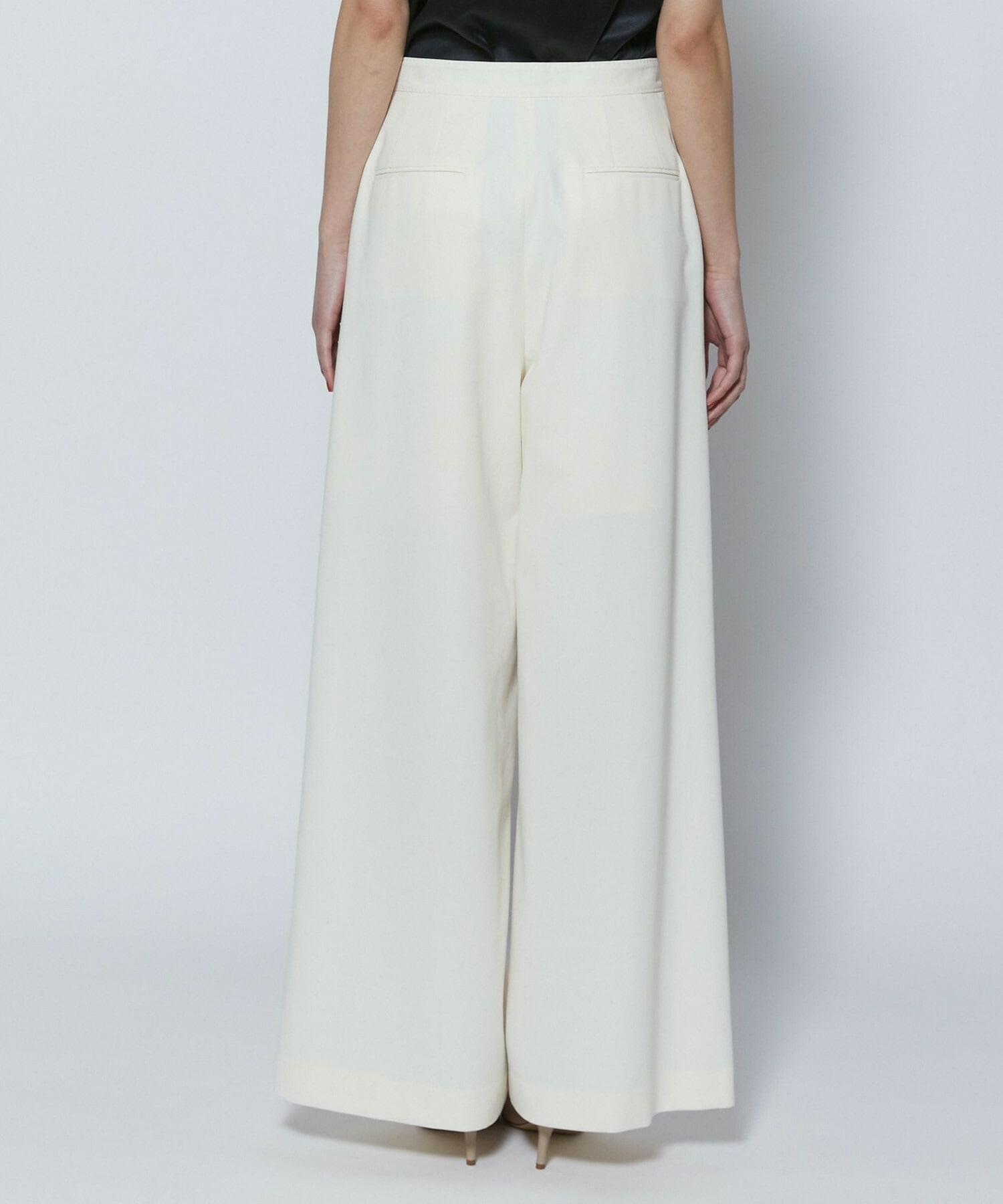 【COUTURIER】60/2Vダブルクロスパンツ 詳細画像 ブラック 21