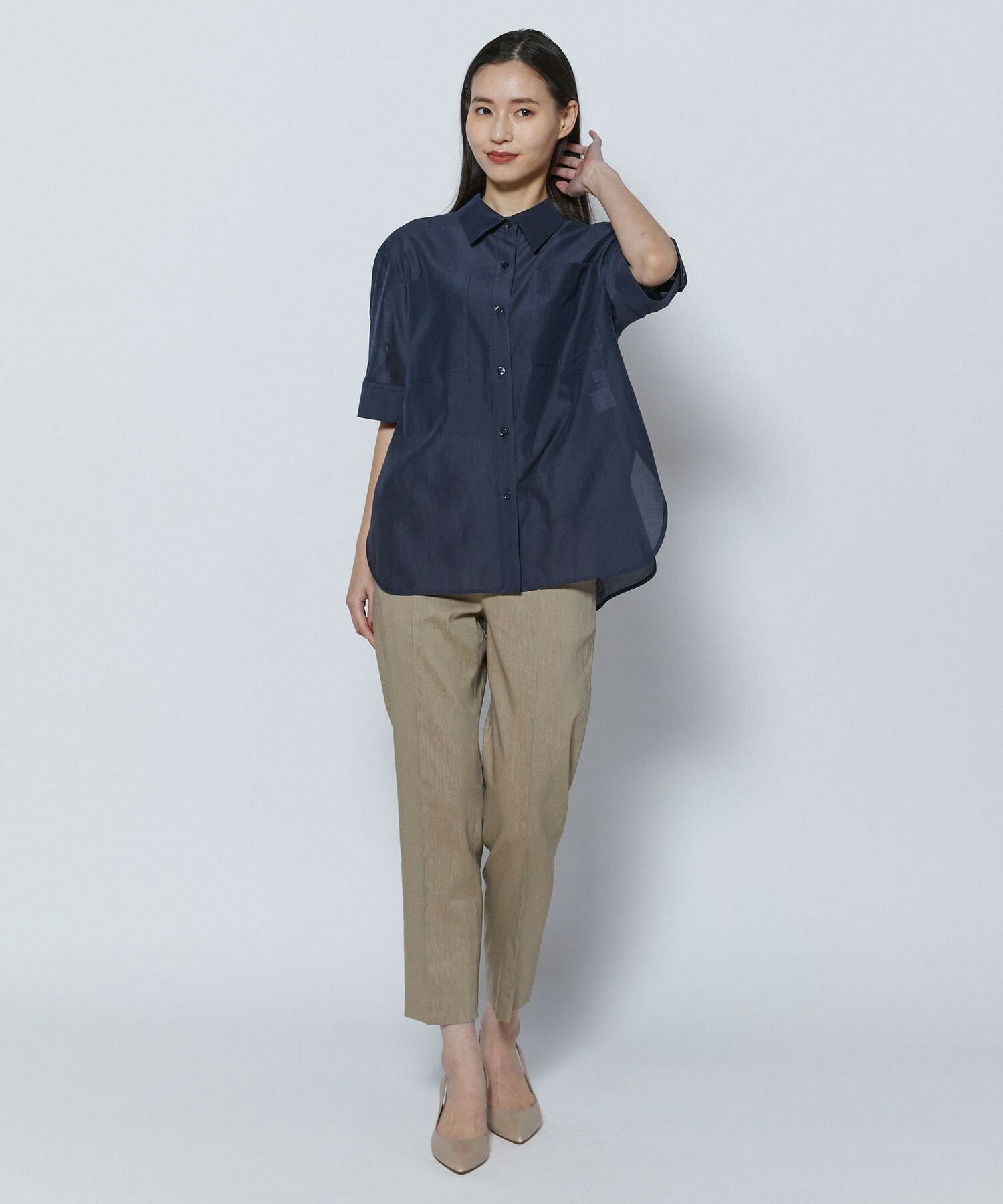 【COUTURIER】ファインリネンクロスパンツ 詳細画像 モカ 11