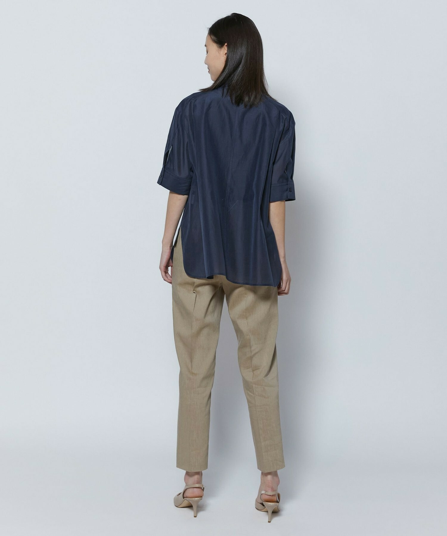 【COUTURIER】ファインリネンクロスパンツ 詳細画像 モカ 13