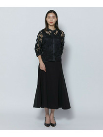 【COUTURIER】60/2Vダブルクロススカート 詳細画像 ブラック 4